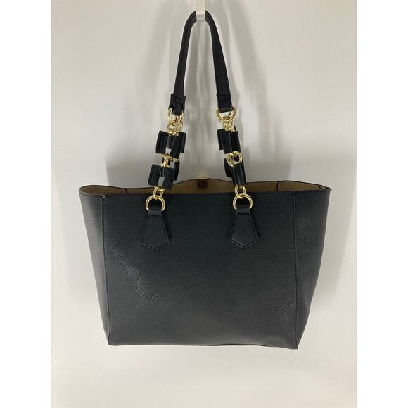 ANTONIO MELANI BLACK LEATHER SHOULDER BAG WITH CARD WALLET - Picture 5 of 13